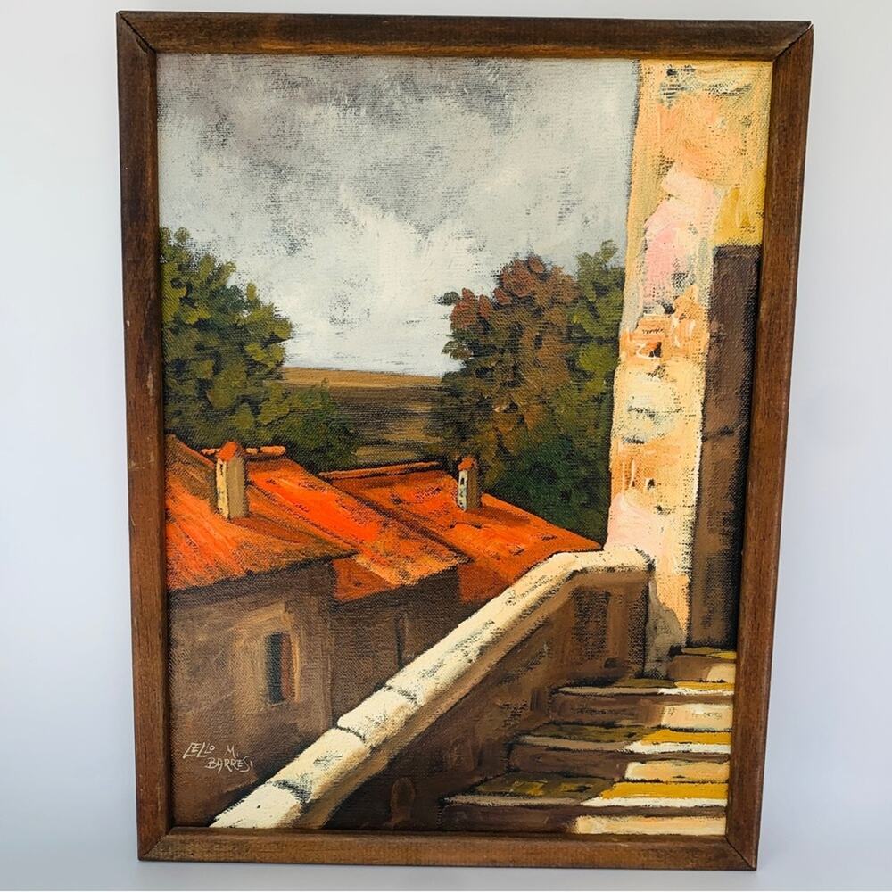 1969 Lello M. Barresi Oil Painting Masterpiece